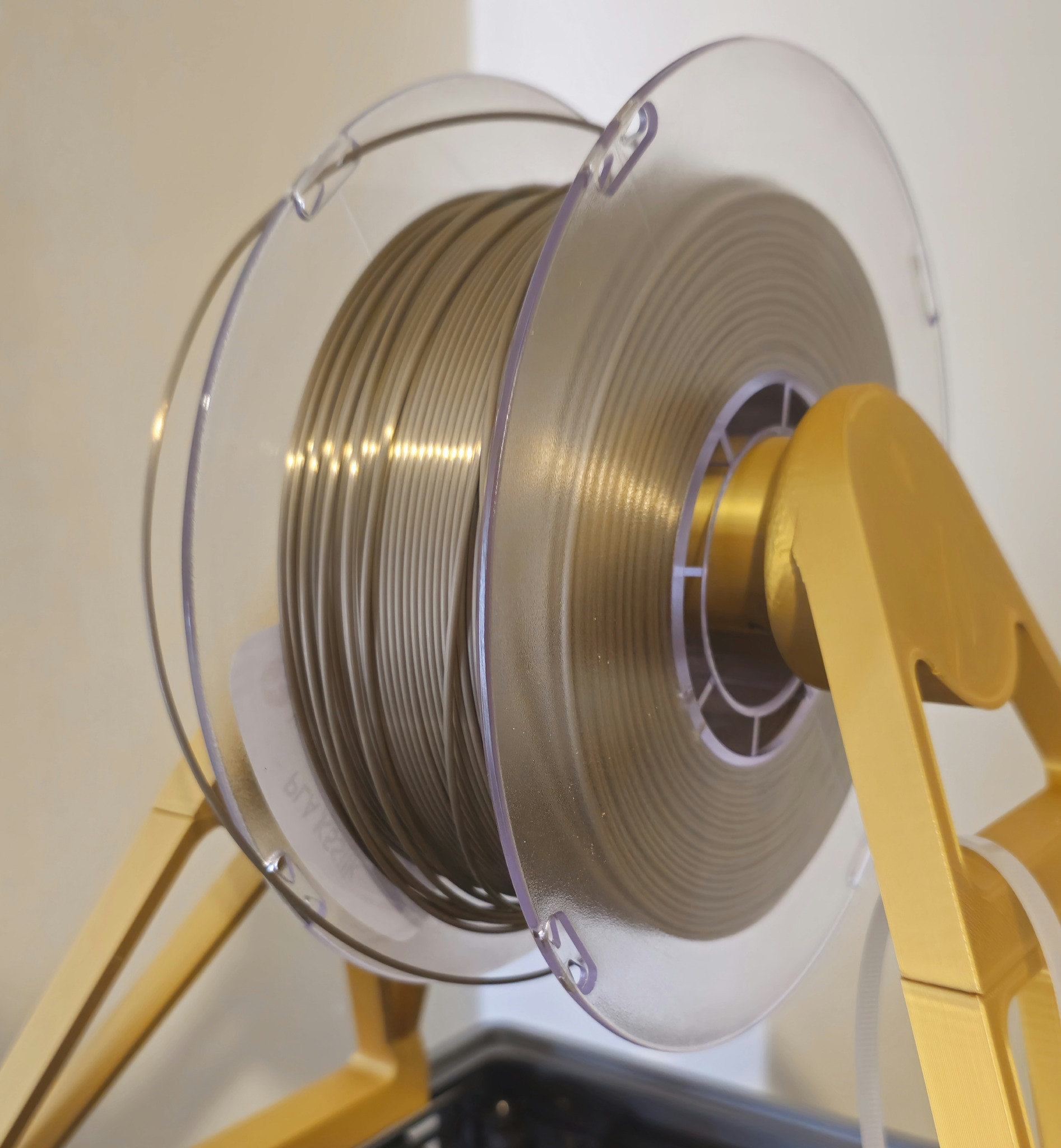 Bronze Silk PLA filament spool